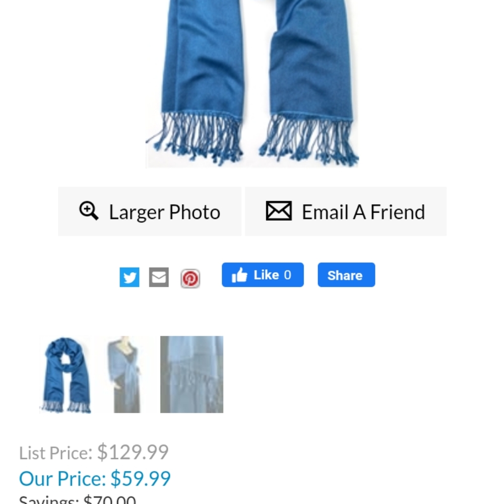 Silk pashminia scarf